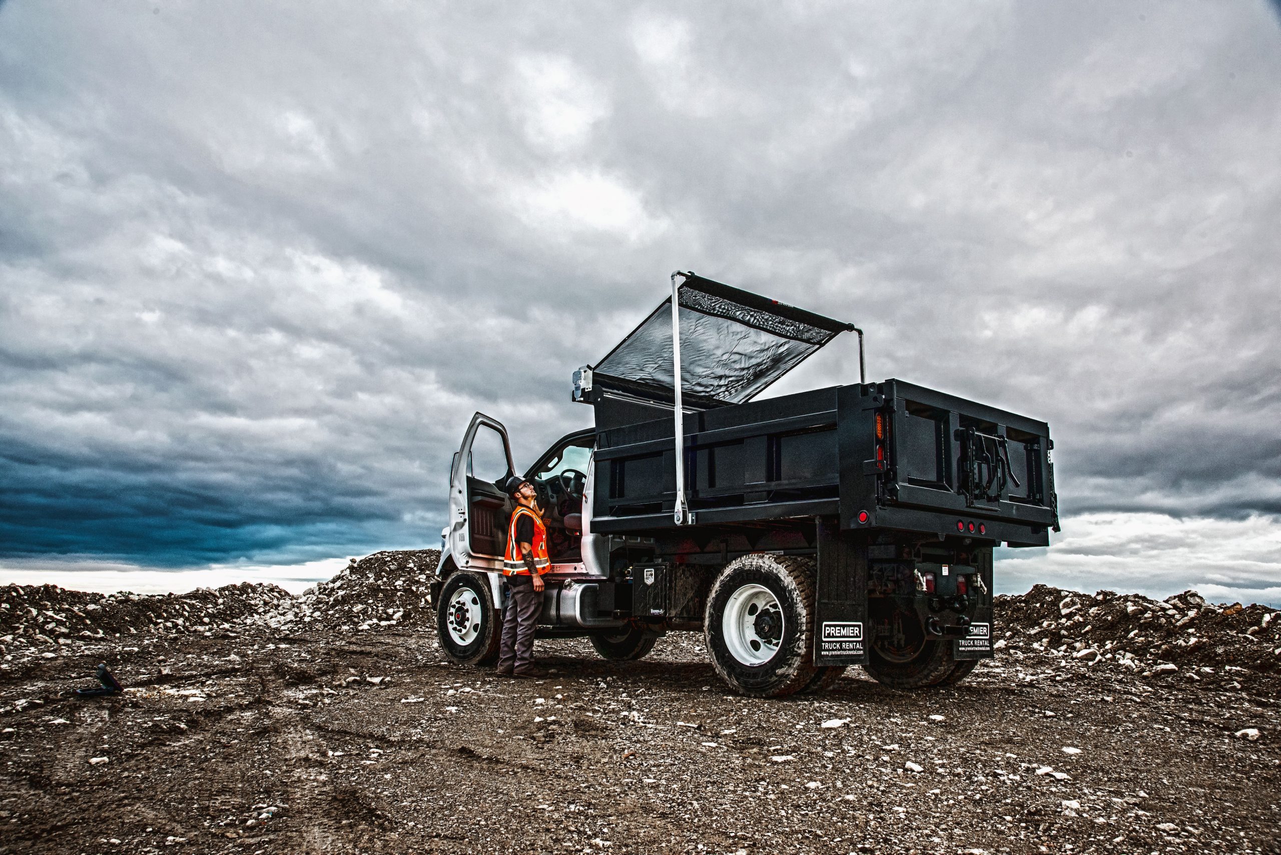 F750 Dump Truck Automatic Tarp