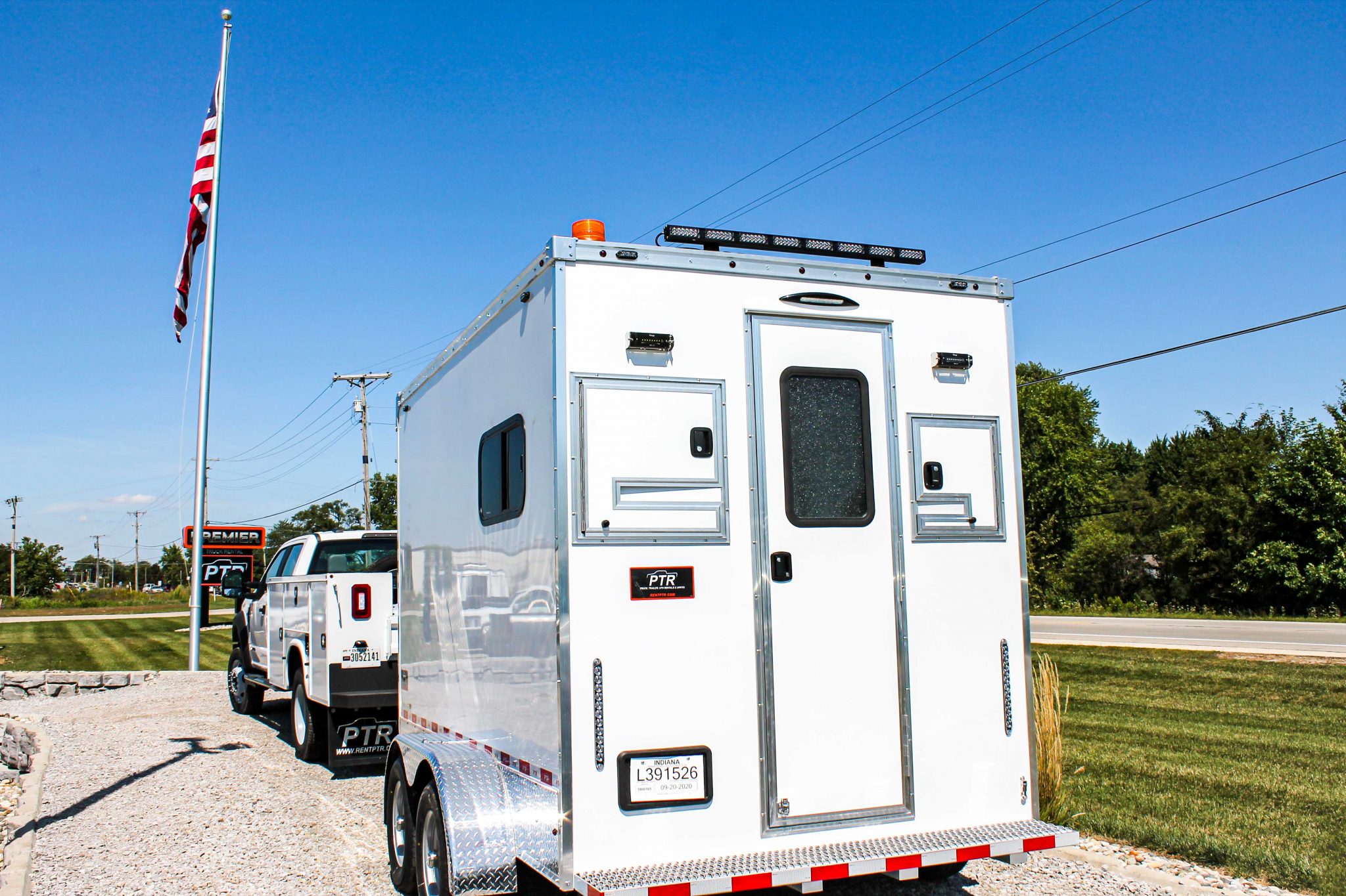 Fiber Splicing Trailer On Truck